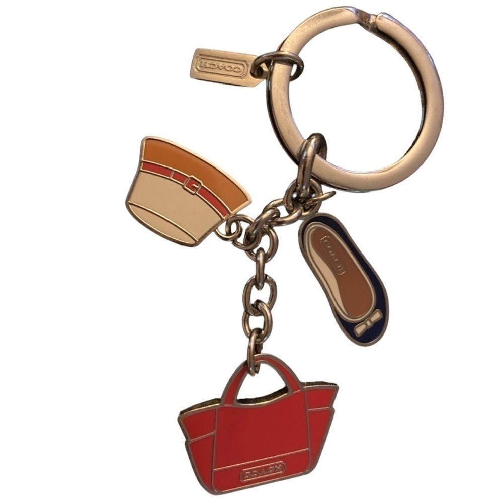 Coach multicharm keychain